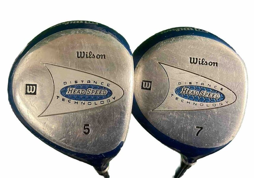 Wilson Head Speed 5w And 7w Fairway Wood Set RH Ladies Graphite Nice Grips