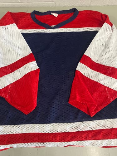 NEW XL blue hockey jersey