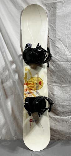 RIDE Fuel 143cm Twin-Tip All-Mountain Snowboard 5150 FF2000 Bindings CLEAN