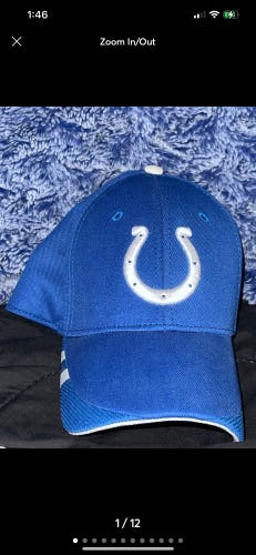 Reebok NFL Flex Fit Indianapolis Colts Fitted Hat Mens Size S/M Football Used.