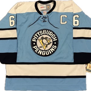 NWT Pittsburgh Penguins Mario Lemieux Vintage Hockey CCM NHL Hockey Jersey XL