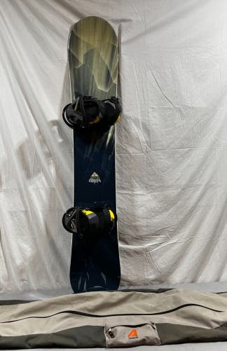 Burton Omen 166cm Twin-Tip All-Mountain Snowboard Burton Custom Bindings L +Bag