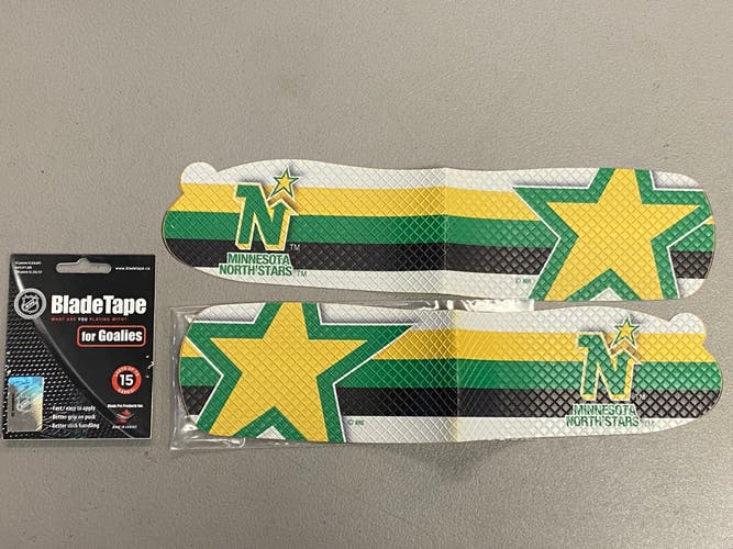 6 PACK BladeTape Rubber Goalie Stick Tape - Goalie - Minnesota North Stars GBT1001