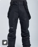 Used Black Adult Woman, Medium Ski Pants
