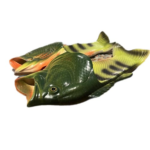 Green Used Unisex Coddies Fish Sandals