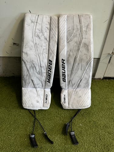 Used Bauer GSX Goalie Leg Pads - Junior Large 30+
