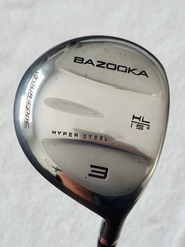 Ladie's Bazooka Tour Edge HL 15° Hyper Steel 3 Fairway Wood RH; Graphite Shaft