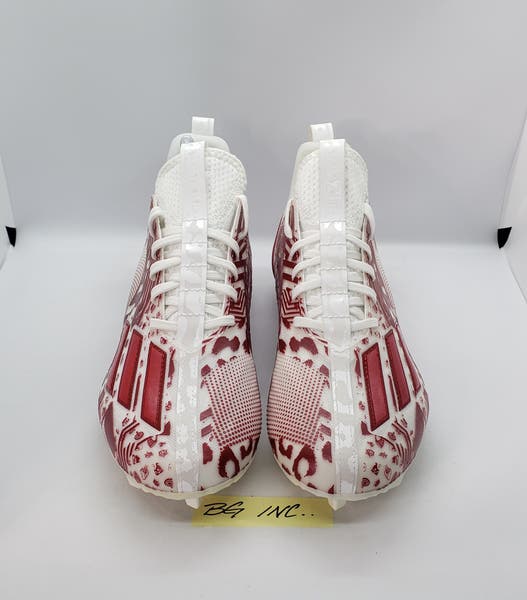 ADIDAS ADIZERO 12.0 Mismatch Football Cleats Red / White