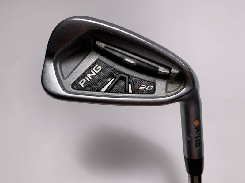 Ping I20 Single 6 Iron Orange Dot 2* Flat CFS Stiff Steel Mens RH