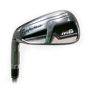 LH TaylorMade M6 Single 7 Iron Steel KBS Max 85g Stiff Flex