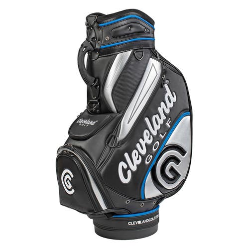 Cleveland 2017 CG Staff Bag (9.5",6-way top, Black/Blue/Silver) NEW