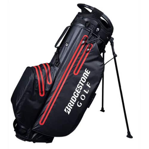 Bridgestone Waterproof Stand Bag (Black, 4-way top) 2022 NEW