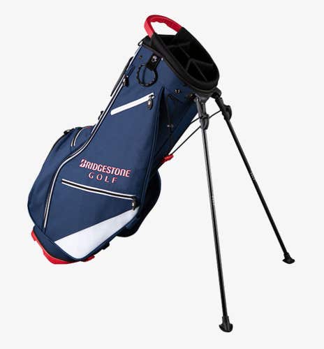 Bridgestone Lightweight Stand Bag (Navy, 5-way top) 2021 NEW