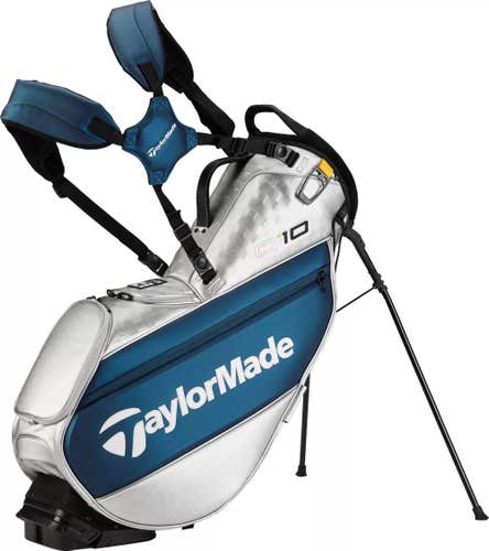 Taylor Made Tour Stand Bag (4 way top, Navy/Silver) 2024 NEW