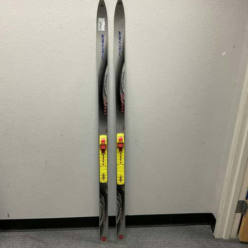 Used Fischer Country Crown 150 Cm Boys' Cross Country Ski Combo