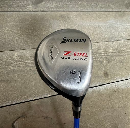 Srixon Z Steel Maraging 14.5° 3 Wood Regular Graphite Grafalloy Pro Launch 44.5”