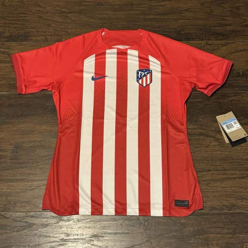 Atletico de Madrid Nike Women's 2023/24 Home Stadium Replica Red Jersey Sz Med