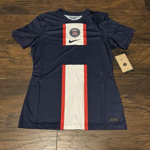 Paris Saint Germain Nike Women's 2022/23 Home Replica Blue Jersey Sz Med