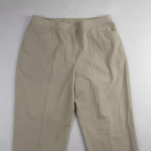 EP Pro Womens Tour Tech Basics 9122B Size 8 Stone Beige Golf Pants NWT