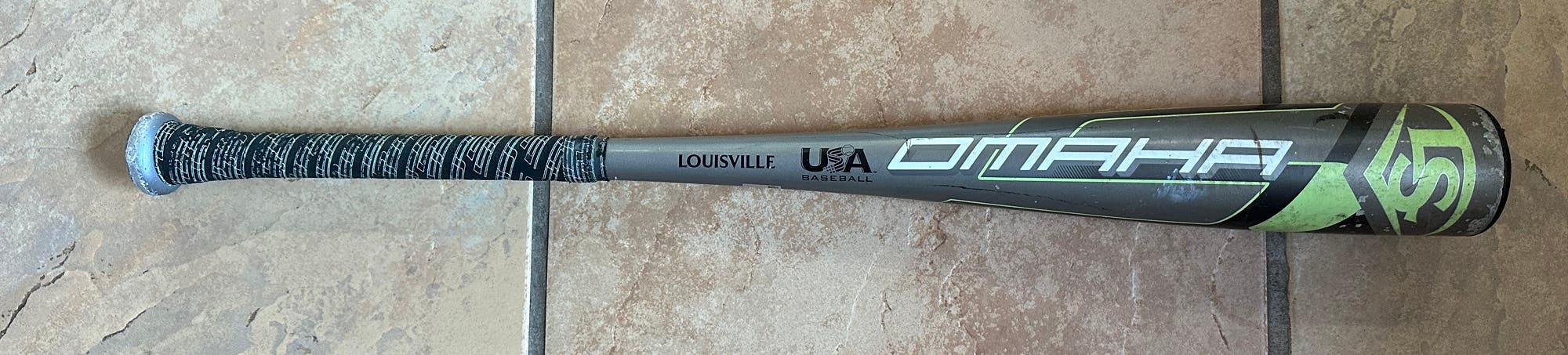 Used 2020 Louisville Slugger USABat Certified Alloy 17 oz 27" Omaha 5 Bat