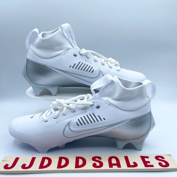 Nike Vapor Edge Pro 360 2 Football White Metallic Silver DA5456-102 Men's Sz 12  New