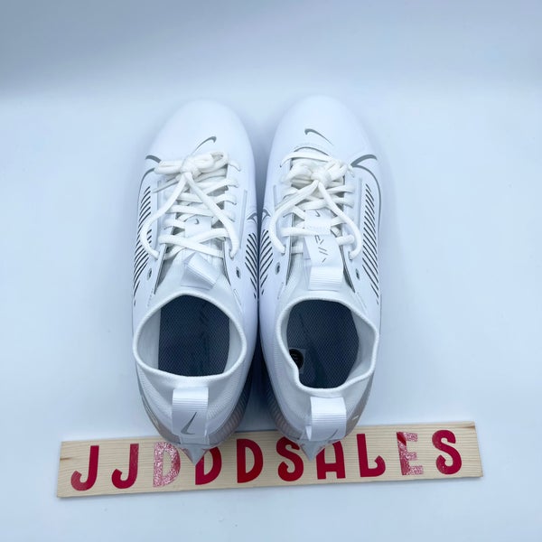 Nike Vapor Edge Pro 360 2 Football White Metallic Silver DA5456-102 Men's Sz 12  New