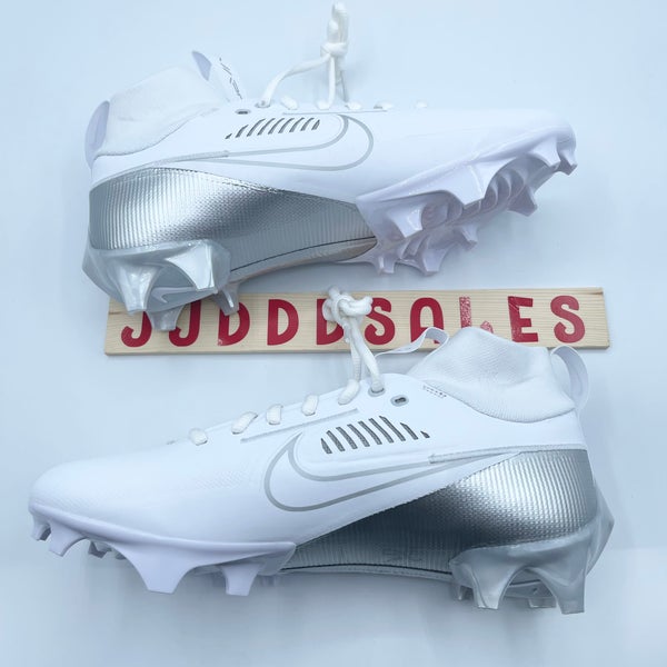 Nike Vapor Edge Pro 360 2 Football White Metallic Silver DA5456-102 Men's Sz 12  New