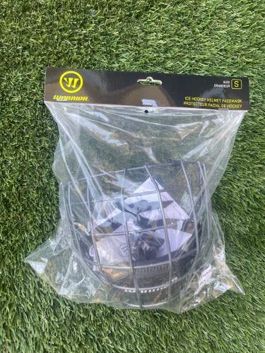 New Small Warrior Alpha One Facemask - Silver