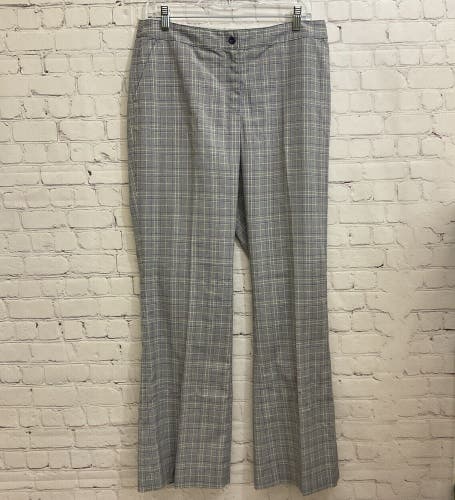 EP Pro Womens Stretch 9942ED Abbey Road Size 10 Pearl Gray Plaid Golf Pants NWT