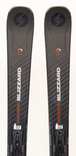 Used 2020 Blizzard Quattro 7.7 Skis With Bindings, Size: 160 (241110)