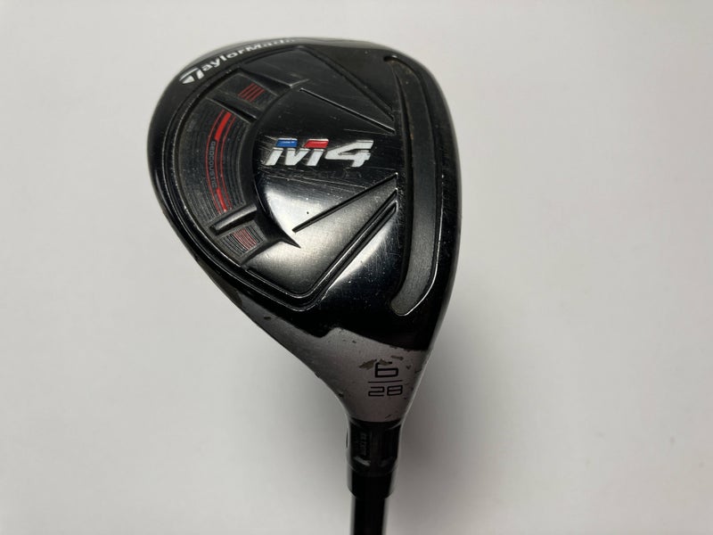 Taylormade M4 6 Hybrid 28* Fujikura Atmos 5A Senior Graphite Mens RH