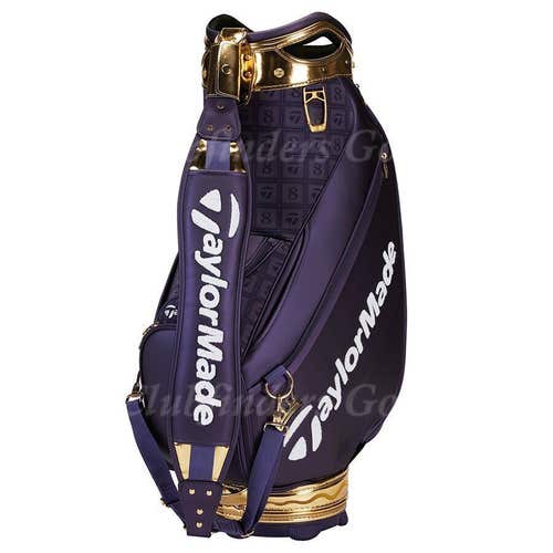 NEW TaylorMade 2024 British Open Championship Purple/Gold Staff Bag w/ Raincover