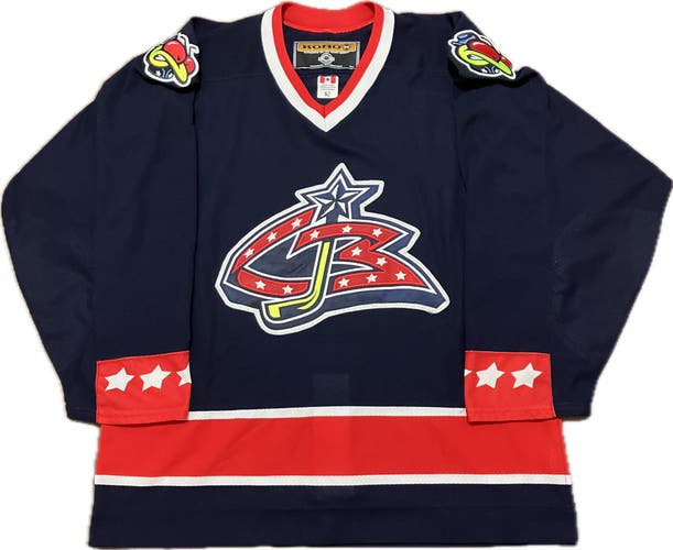 Columbus Blue Jackets Blank KOHO Authentic NHL Hockey Jersey Size 52