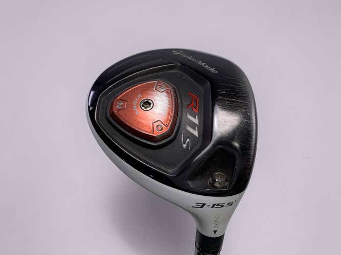 TaylorMade R11s 3 Fairway Wood 15.5* Aldila RIP Phenom 70g Stiff Graphite RH