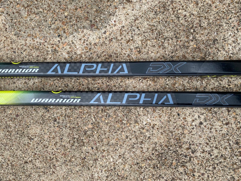 2 Pack Warrior Alpha DX Pro Stock Hockey Stick Grip 90 Flex W28 Left ...
