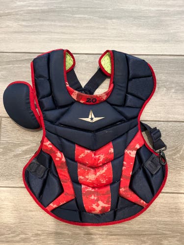 Used All-Star Pro Issue Chest Protector