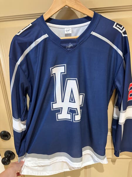 Dodger's x LA Kings Night Jersey Blue Used Medium Adult Unisex