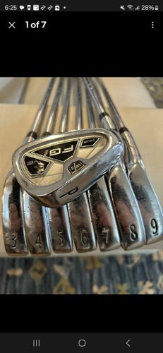 Used Wilson Staff FG Tour V2 Left Hand Iron Set Steel Shaft