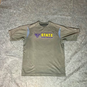 Minnesota State Mavericks Mens Shirt Medium Gray Tee T Softball NCAA Sports Logo
