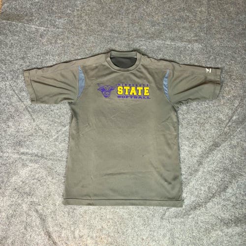 Minnesota State Mavericks Mens Shirt Small Gray Tee T Softball NCAA Sports Logo
