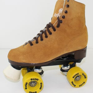 Vintage Used Riedell Orbit Suede Roller Skates (Women Size 7)