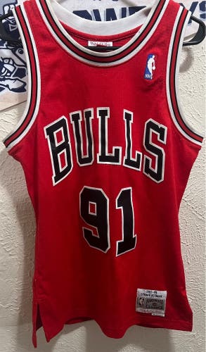 Swingman Jersey Chicago Bulls Road 1997-98 Dennis Rodman