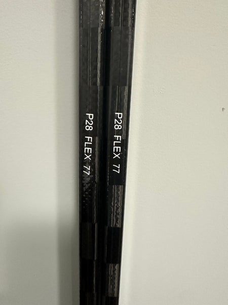 2 PACK- Prostock Black Hockey Stick- Similar to NEXUS 2N Pro (RH 77 P28 Flex, MID Kick)