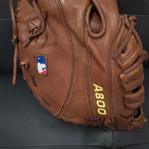 Used Left Hand Throw Wilson First Base A800 Baseball Glove 12"