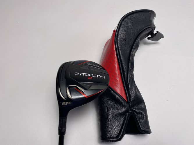 TaylorMade Stealth 2 5 Fairway Wood 18* Fujikura Ventus Red TR 5R Regular LH NEW