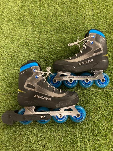 Used Junior Bauer Coaster Inline Skates Regular Width Size 3