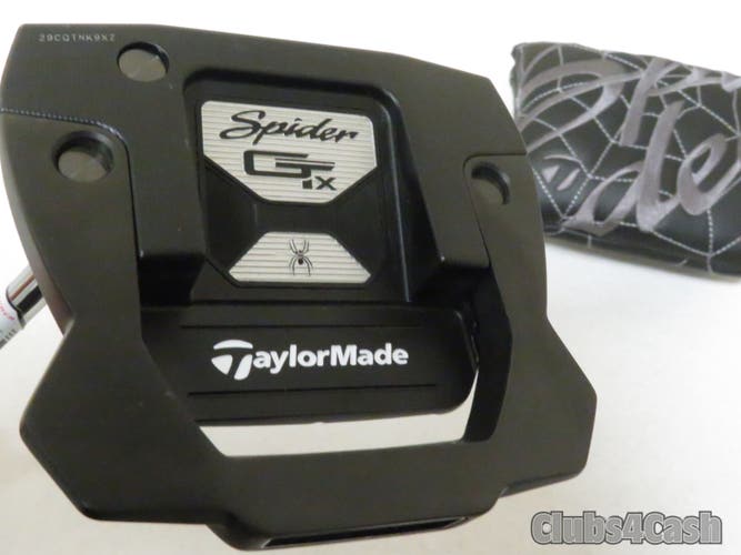 TaylorMade Spider GTX Black SB Putter Single Bend 34" +Cover .. LEFT LH  CLEAN