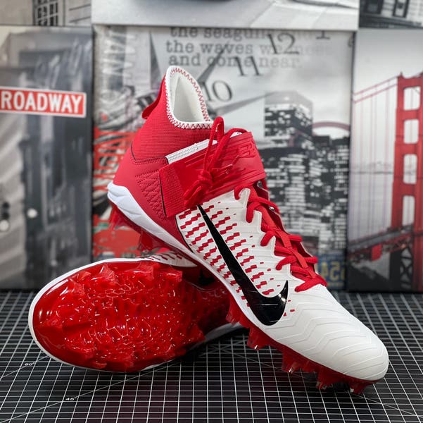 Nike Alpha Menace Pro 2 Football Cleats Red White BV3945-105  display picture 2
