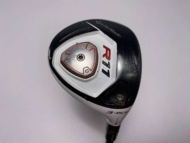 TaylorMade R11 3 Fairway Wood 15.5* Fujikura Blur Regular Mens RH Midsize Grip