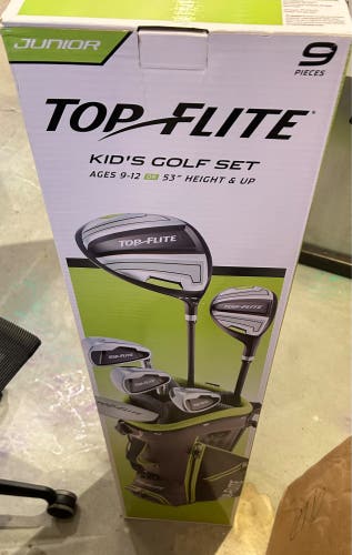 New Junior Top Flite Right Handed 9 Pieces Junior Clubs (Full Set)